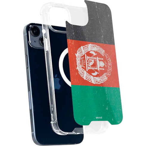 Afghanistan Flag Distressed iPhone 14 Plus MagSafe Case