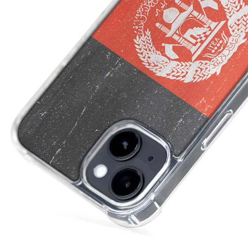 Afghanistan Flag Distressed iPhone 15 Plus MagSafe Case