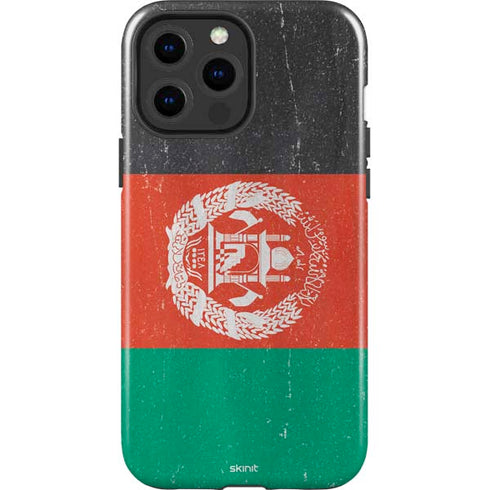 Afghanistan Flag Distressed iPhone 15 Pro Max Impact Case