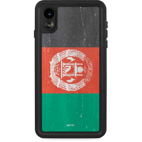 Afghanistan Flag Distressed iPhone XR Waterproof Case