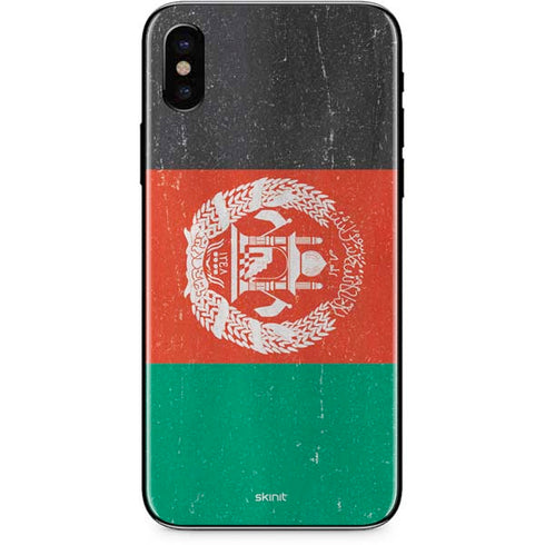 Afghanistan Flag Distressed iPhone XS Max Skin