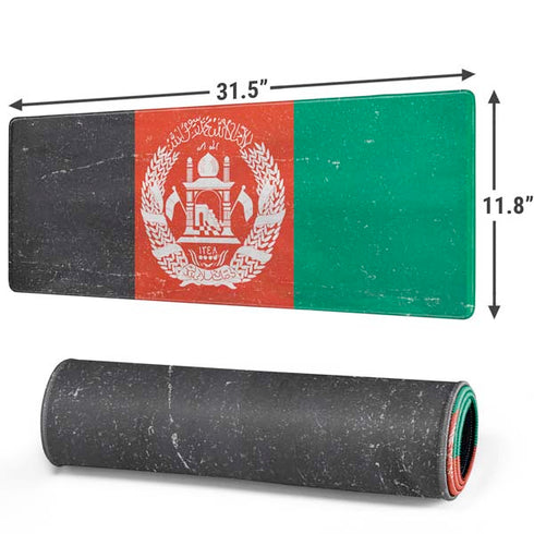 Afghanistan Flag Distressed Gaming Mouse Pad