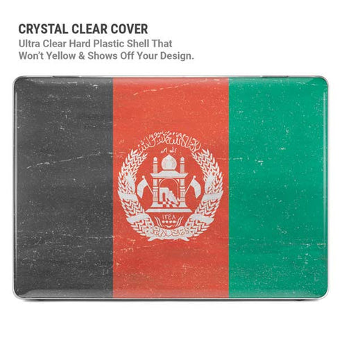 Afghanistan Flag Distressed MacBook Air 15in (2023-2025) Case plus Skin