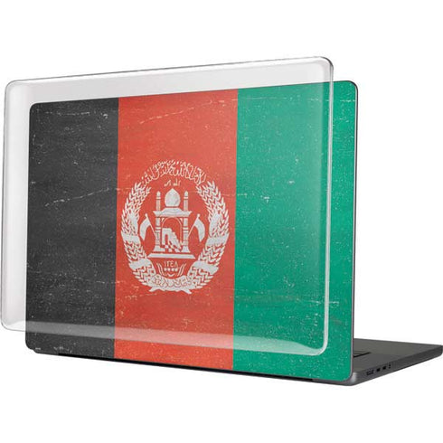Afghanistan Flag Distressed MacBook Pro 16in (2021-25) Case plus Skin