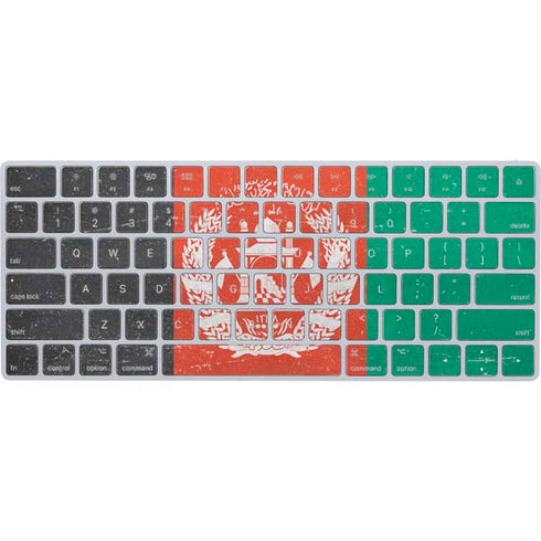 Afghanistan Flag Distressed Magic Keyboard Skin