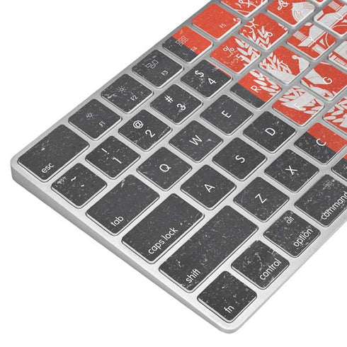 Afghanistan Flag Distressed Magic Keyboard Skin