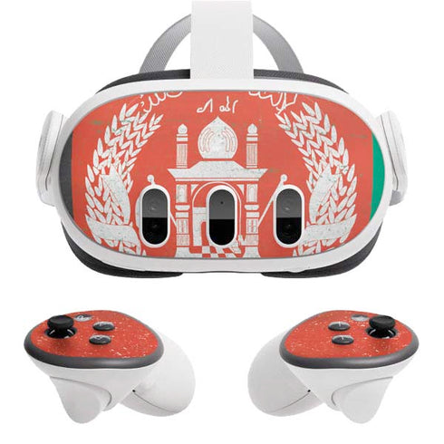 Afghanistan Flag Distressed Meta Quest 3 Skin