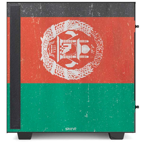 Afghanistan Flag Distressed NZXT H510 Compact ATX Mid-Tower Case Skin