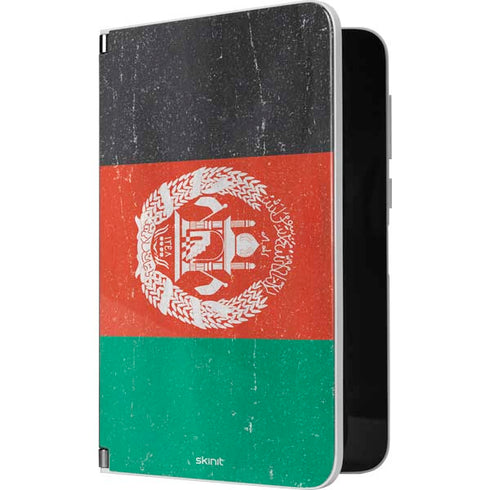 Afghanistan Flag Distressed Surface Duo Skin