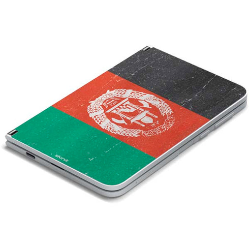 Afghanistan Flag Distressed Surface Duo Skin