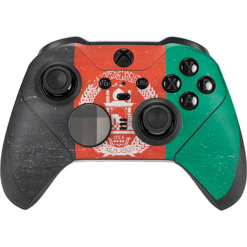Afghanistan Flag Distressed Xbox Elite Wireless Controller Series 2 Skin