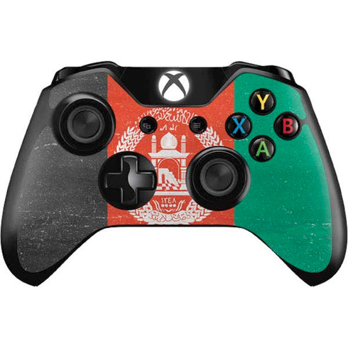 Afghanistan Flag Distressed Xbox One Controller Skin