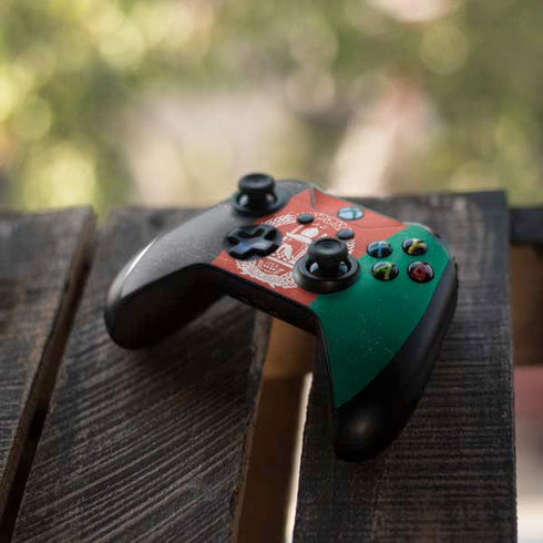 Afghanistan Flag Distressed Xbox One S Controller Skin