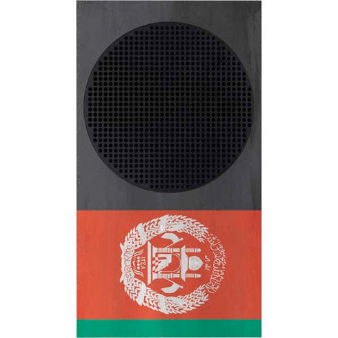 Afghanistan Flag Distressed Xbox Series S Console Skin