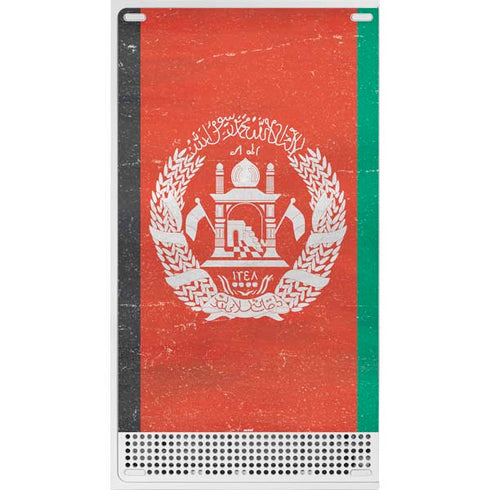 Afghanistan Flag Distressed Xbox Series S Console Skin
