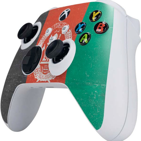 Afghanistan Flag Distressed Xbox Series S Controller Skin