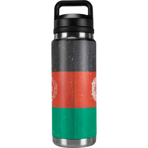 Afghanistan Flag Distressed YETI Rambler 26oz Bottle Skin