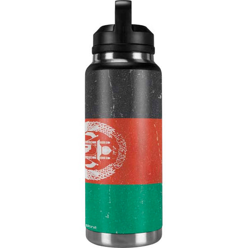 Afghanistan Flag Distressed YETI Rambler 36oz Bottle Skin