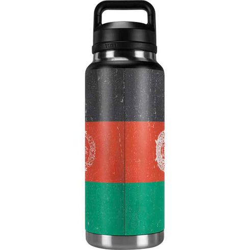 Afghanistan Flag Distressed YETI Rambler 36oz Bottle Skin