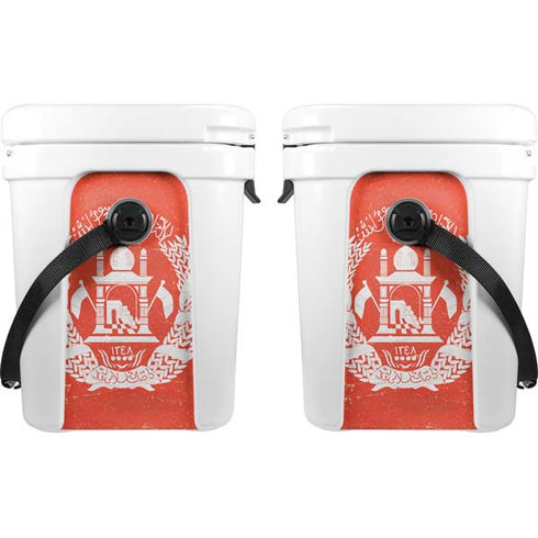 Afghanistan Flag Distressed YETI Roadie 24 Hard Cooler Skin