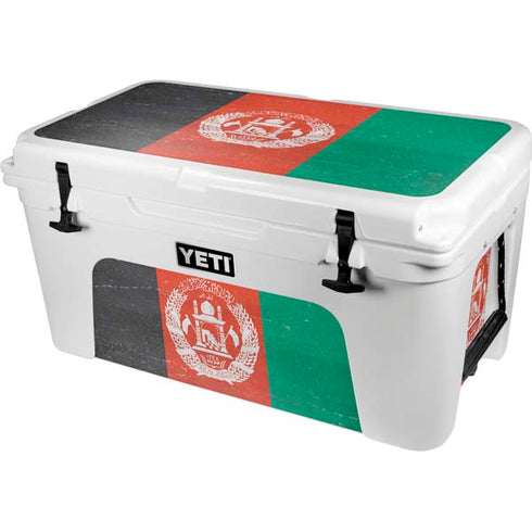 Afghanistan Flag Distressed YETI Tundra 65 Hard Cooler Skin