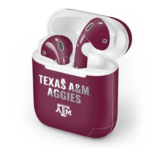 Texas A&M University Aggies Apple AirPods 2 Skin