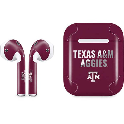 Texas A&M University Aggies Apple AirPods Skin