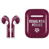 Texas A&M University Aggies Apple AirPods Skin