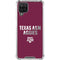 Texas A&M University Aggies Galaxy A12 Clear Case