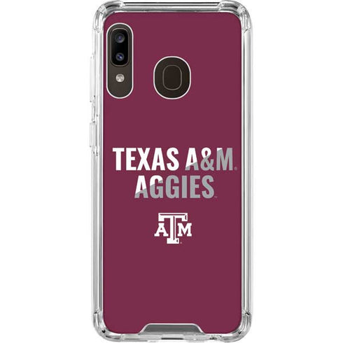 Texas A&M University Aggies Galaxy A30 Clear Case