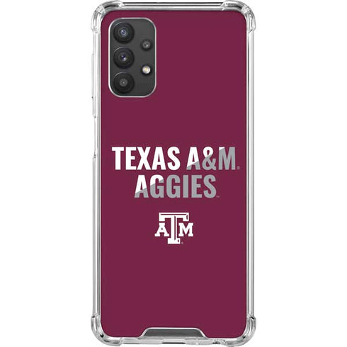 Texas A&M University Aggies Galaxy A32 5G Clear Case