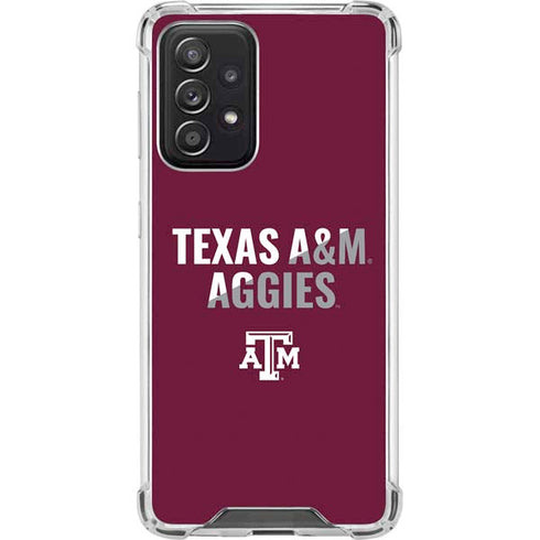 Texas A&M University Aggies Galaxy A52 5G Clear Case