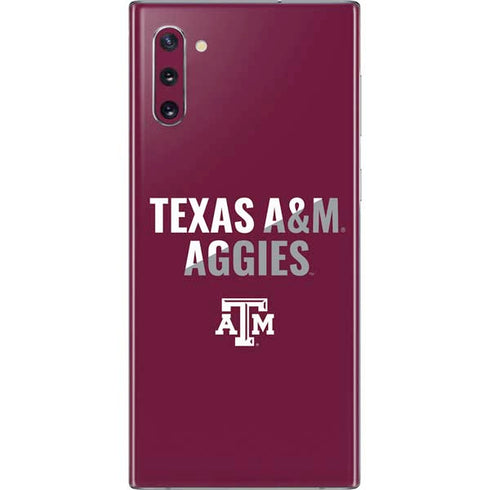 Texas A&M University Aggies Galaxy Note 10 Skin