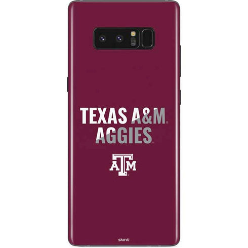 Texas A&M University Aggies Galaxy Note 8 Skin