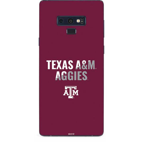 Texas A&M University Aggies Galaxy Note 9 Skin