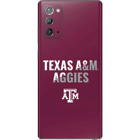 Texas A&M University Aggies Galaxy Note20 5G Skin