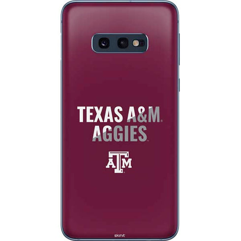 Texas A&M University Aggies Galaxy S10e Skin