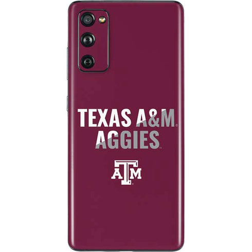 Texas A&M University Aggies Galaxy S20 Fan Edition Skin