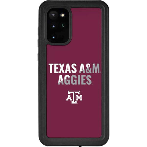 Texas A&M University Aggies Galaxy S20 Plus Waterproof Case
