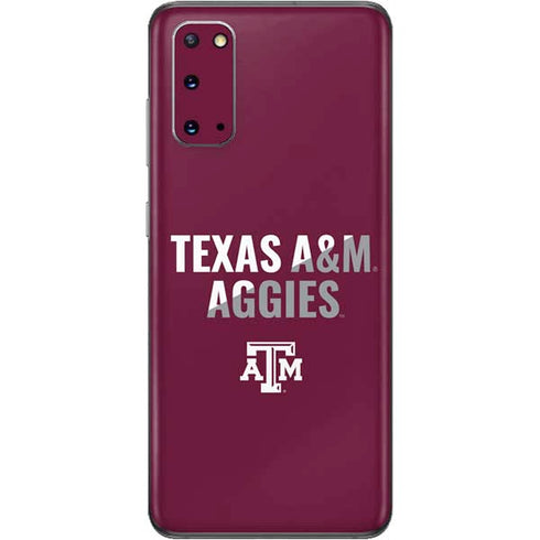 Texas A&M University Aggies Galaxy S20 Skin