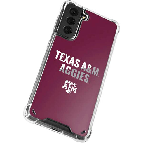 Texas A&M University Aggies Galaxy S21 Plus 5G Clear Case