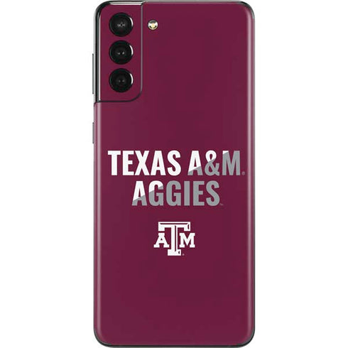 Texas A&M University Aggies Galaxy S21 Plus 5G Skin