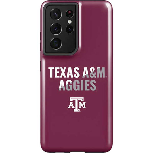 Texas A&M University Aggies Galaxy S21 Ultra 5G Pro Case