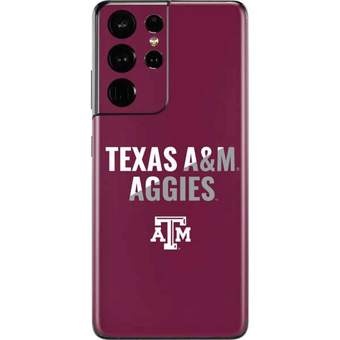 Texas A&M University Aggies Galaxy S21 Ultra 5G Skin
