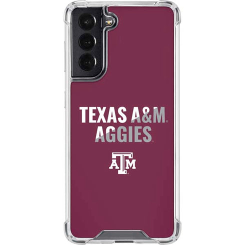 Texas A&M University Aggies Galaxy S22 Clear Case