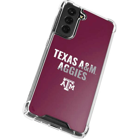 Texas A&M University Aggies Galaxy S22 Clear Case