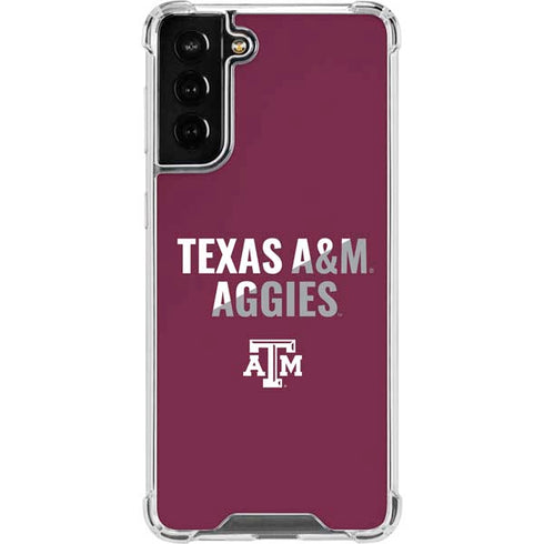 Texas A&M University Aggies Galaxy S22 Plus Clear Case