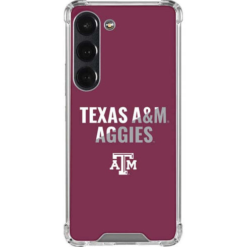 Texas A&M University Aggies Galaxy S23 Clear Case