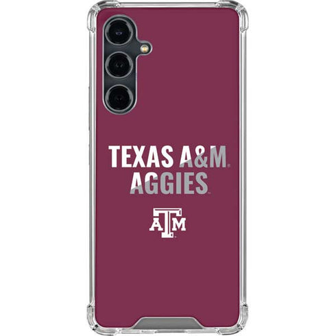 Texas A&M University Aggies Galaxy S23 FE Clear Case