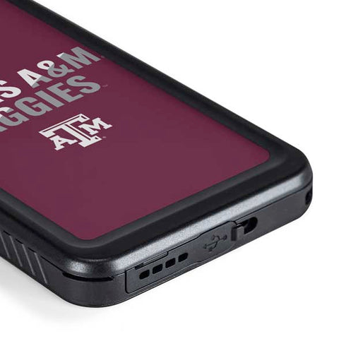 Texas A&M University Aggies Galaxy S23 Waterproof Case